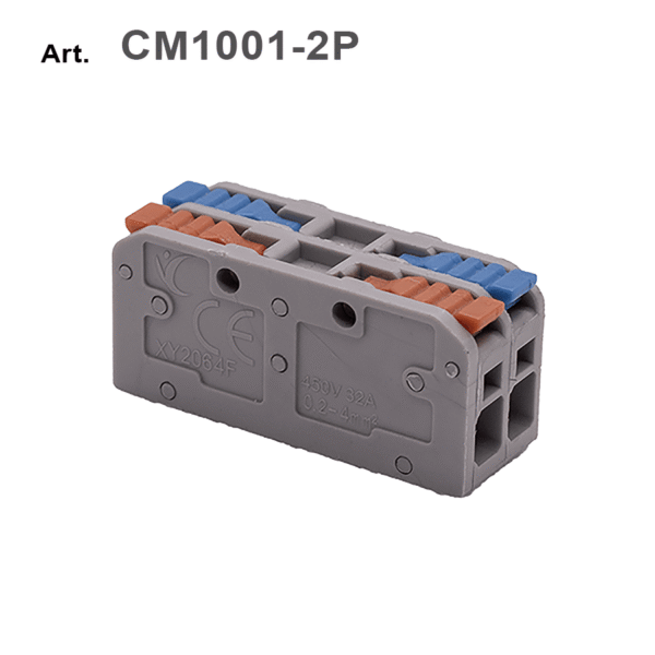 Morsetto/connettore attacco rapido a leva  2 POLI