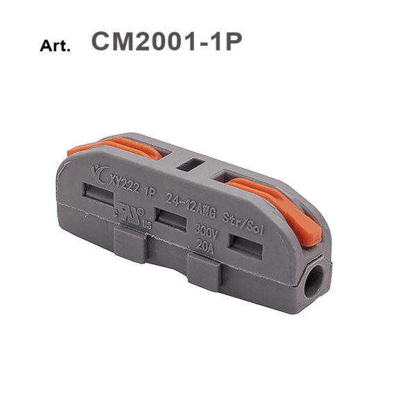 Morsetto/connettore attacco rapido a leva 1 POLO (modulare componibile)