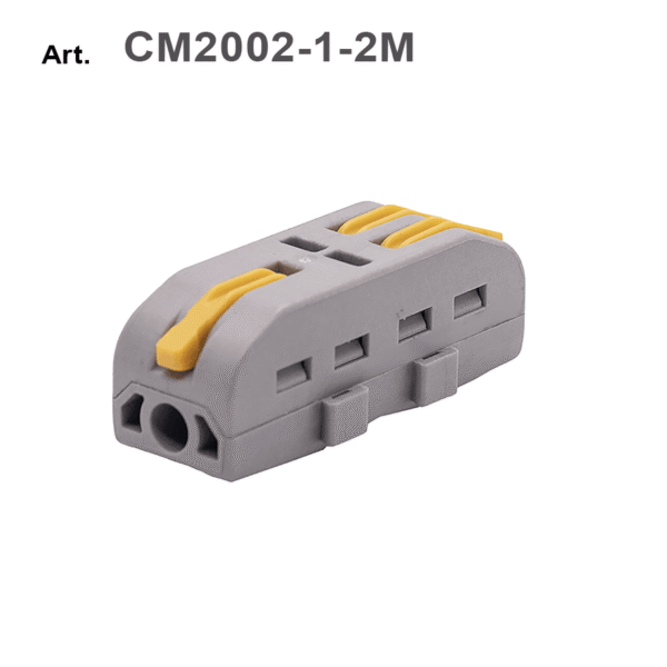 Morsetto/connettore attacco rapido a leva  1-2 POLI (modulare componibile) - centrale