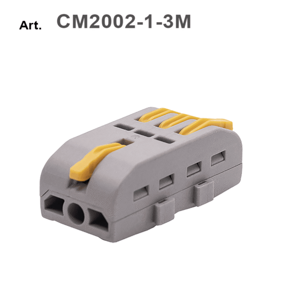 Morsetto/connettore attacco rapido a leva 1-3 POLI (modulare componibile) - centrale