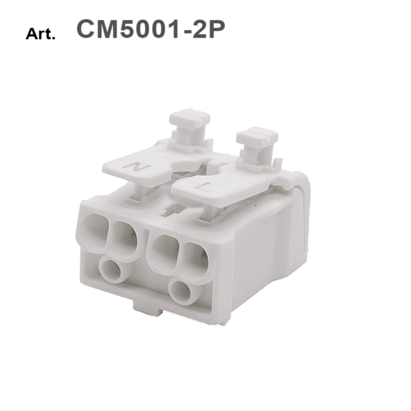 Morsetto/connettore attacco rapido Plug-In (a molla)  2 POLI