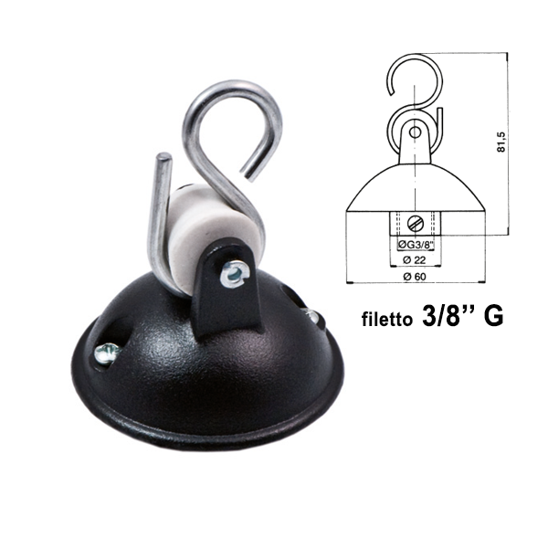 Raccordo di sospensione 3/8" GAS