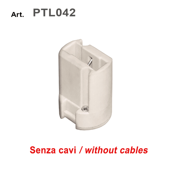 Portalampada G9 in ceramica - corpo liscio (senza fili)