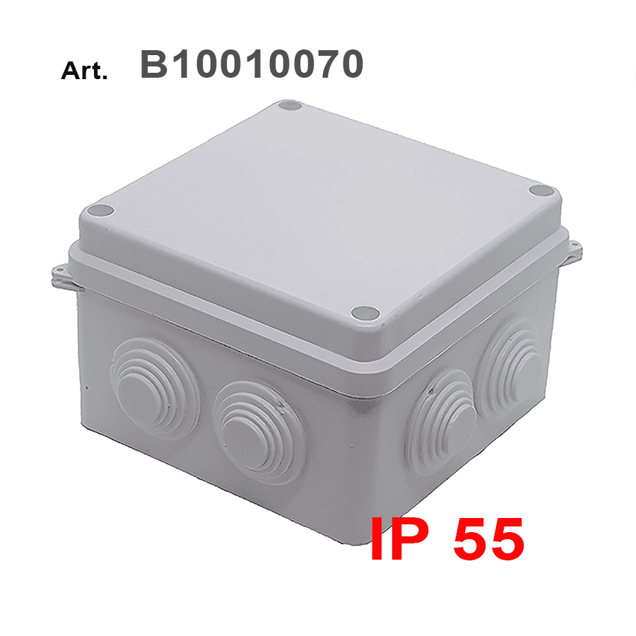 Scatola di derivazione in plastica ingressi multipli modello B10010070 per cablaggi elettrici industriali