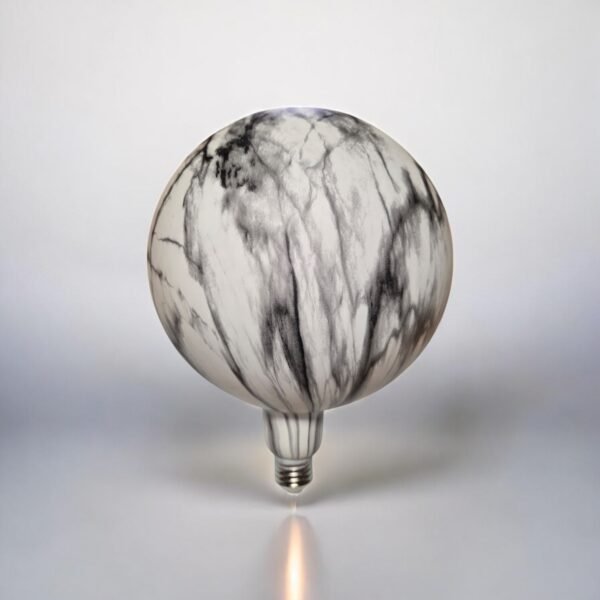 Lampadina decorativa "art-painted black & white marble" dimmerabile E27-4W