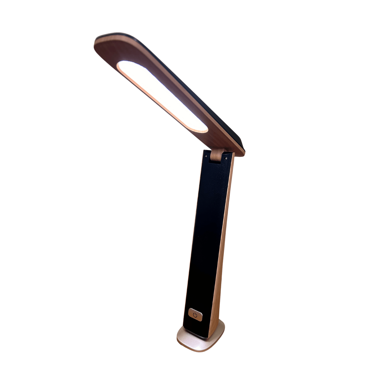 lampada da tavolo led pieghevole dimmerabile con 3 temperature colore sfondo bianco