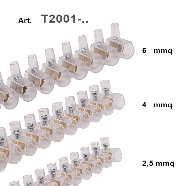 Morsetto terminale a cappuccio isolante per collegamenti elettrici