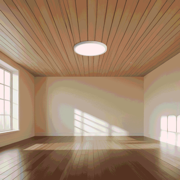 plafoniera led tonda bianca design minimal con temperatura colore selezionabile 3cct